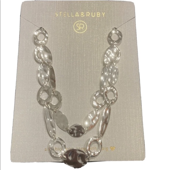 STELLA & RUBY Supreme Textured Necklace NWT MSRP $54 - Picture 12 of 13